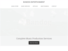 Tablet Screenshot of bandogentertainment.com